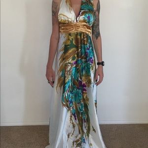 🧜🏻‍♀️Beautiful formal gown silky prom dress